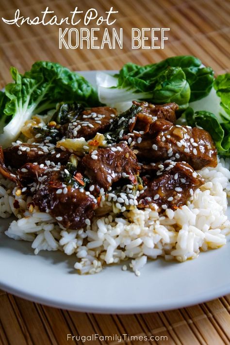 Instant Pot Korean Beef, Instant Pot Korean, Korean Beef Recipes, Beef Recipe Instant Pot, Cuts Of Beef, Asian Beef, Cibo Asiatico, Pot Recipes Easy, One Pot Dinners