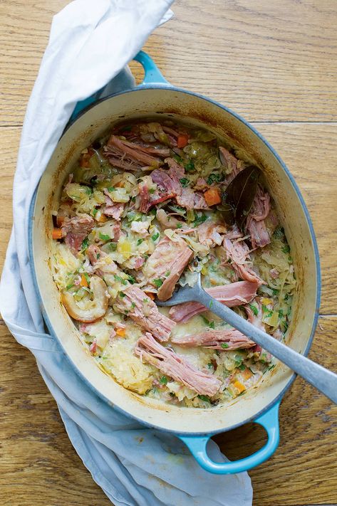 Smoked Ham Dinner Ideas, Smoked Ham Hock Soup, Ham Stew Recipes, Smoked Gammon Recipes, Alsace Recipes, Bacon Hock Recipes, Smoked Ham Hock Recipes, Ham Hock Recipes, Kathryn Ireland