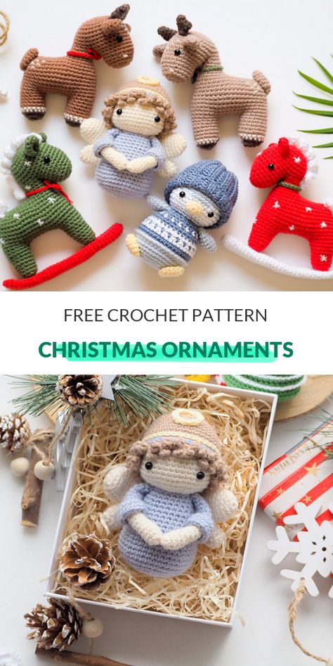 Christmas ornaments Free Crochet Pattern - Christmas ornaments Free Crochet Pattern. Use these cute crochet ornaments to make your Christmas tree sparkle. This pattern is suitable for an intermediate crocheter and has written instructions and a crochet chart. #crochetdesign #crochetchristmasornaments #crochetcardiganpattern #crochettoppattern Crochet First Christmas Ornament, Crochet Baby Ornament, Free Crochet Christmas Tree Patterns, Christmas Crafts To Make And Sell, Crochet Christmas Trees Pattern, Badminton Net, Crochet Ornament Patterns, Ornaments To Make, Crochet Christmas Trees