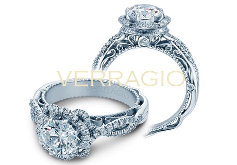 Absolutely gorgeous!!! This is officially what i want my ring to look like when that special day comes... *sigh* hopefully some day Venetian Engagement Rings, Engagement Ring Matching Wedding Band, Verragio Engagement Rings, God's Timing, Engagement Rings Twisted, Ring Styles, Moonstone Engagement, Gorgeous Ring, The Venetian