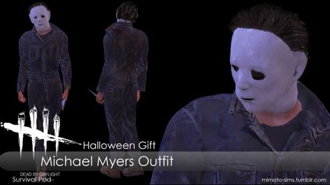 Michael Myers Mask, The Sims 4 Skin, Sims 4 Download, Sims 4 Body Mods, Dead By Daylight, The Sims 4 Download, Michael Myers Halloween, Sims 4 Mods Clothes, Sims 4 Cas