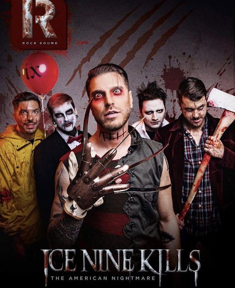 Ice Nine Kills Poster, Ice Nine Kills Tattoo, Ice Nine Kills Wallpaper, Ricky Armellino, Spencer Charnas, Ice Nine Kills, Ice Nine, Emo Men, Escape The Fate