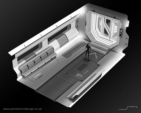 ArtStation - Sci-Fi Corridor sketches - concept art Isometric Sci Fi, Sci Fi Corridor, Isometric Reference, Scifi Corridor, Sci Fi Games, Space Engineers, Escape Room, Visual Novel, Concept Art