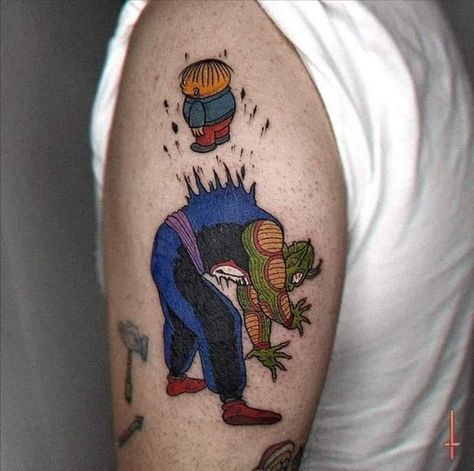 Simpson Tattoo, Tattoo Tv Shows, Noxus League Of Legends, Pizza Tattoo, Atlas Tattoo, Self Love Tattoo, Marvel Tattoos, Arte Van Gogh, Incredible Tattoos