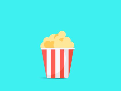 Popcorn Icon, Popcorn Illustration, Popcorn Art, Man Animation, Powerpoint Animation, Aesthetic Notion, Animation Videos, Movie Snacks, Animal Drawings Sketches