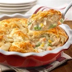 Quick Chicken Pot Pie from Campbell's Kitchen Quick Chicken Pot Pie Recipe, Campbells Chicken Pot Pie, Chicken Recipes Instant Pot, Easy Chicken Pot Pie Recipe, Creamy Chicken Pot Pie, Broiled Chicken Breast, Campbells Recipes, Campbells Soup Recipes, Crockpot Recipes Chicken