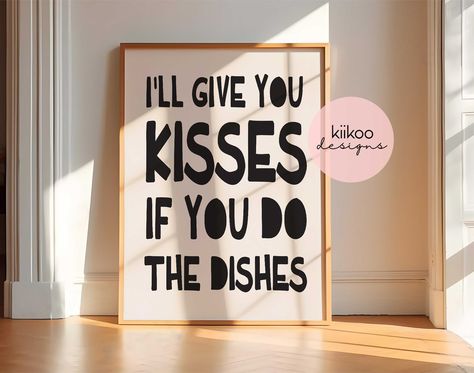 Kitchen wall art. Trendy home decor. Kitchen prints. Modern quote print. Funny poster art. Wall decal. Printable wall art. Digital download. by kiikoo on Etsy Modern Quotes, Wall Art Trendy, Trendy Home Decor, Funny Posters, Kitchen Prints, Trendy Home, Kitchen Art, File Format, Home Decor Kitchen