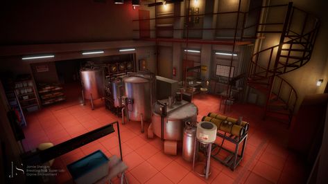 Breaking Bad Super Lab - Game Environment, Jamie Sheldon on ArtStation at https://www.artstation.com/artwork/KrLk6y Baking Bad, Lab Art, Labs Art, Game Environment, Breaking Bad, Lab, Art