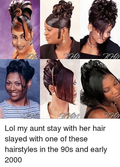 90s Hair Black Women, Freaknik Ideas, Early 2000s Hairstyles Black Women, 90s Hairstyles For Black Women, Early 2000s Hairstyles, 90's Hairstyles, Black Hair 90s, 2000s Hairstyles, Hair 90s