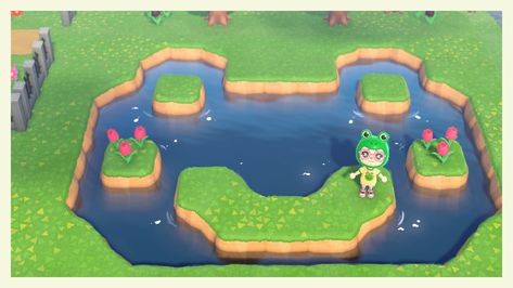 Pond Animals, Motif Acnl, Frog Pond, Qr Codes Animal Crossing, Animated Animals, Frog Design, New Animal Crossing, Animal Crossing Game, Animal Crossing Qr