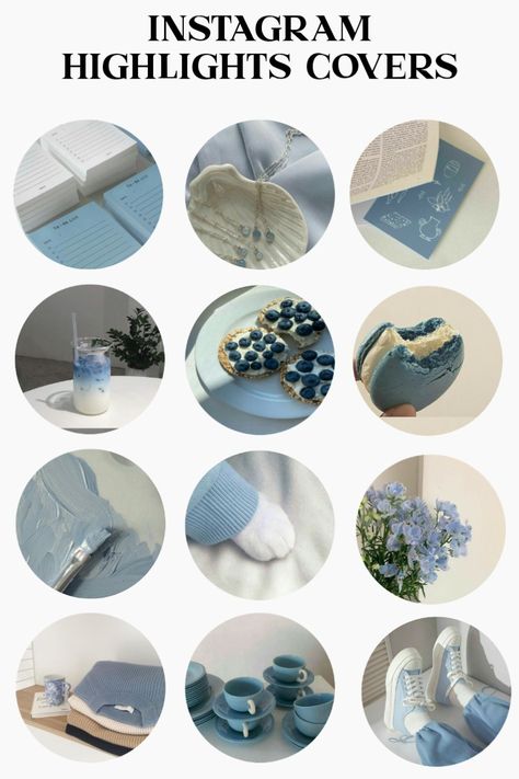 Instagram Icon Ideas Aesthetic, Blue Icons For Instagram Highlights, Blue Highlight Cover, Highlight Covers Instagram Blue, Aesthetic Highlight Covers Instagram Blue, Icons Ig Stories, Instagram Highlight Covers Blue, Instagram Icons Aesthetic, Aesthetic Instagram Highlight Cover