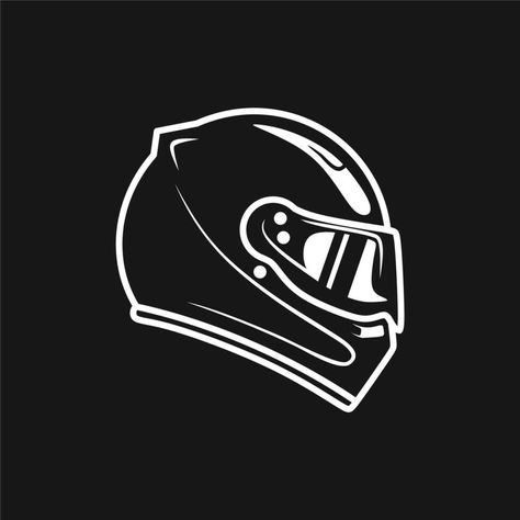 Motorcycle Icon, Helmet Logo, Racing Helmets, Flat Design, Shirt Ideas, Vector Art, Motorcycles, Trailer, Collage