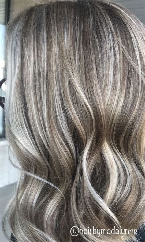 Multi Tone Hair Color Ideas, Ash Blonde Highlights And Lowlights Short Hair, Grey Blonde Hair Balayage, Teased Babylights, Platinum Highlights And Lowlights, Hi Lights And Low Lights Brown Hair, Best Hair Color To Hide Grey Hair, Grayish Blonde Hair, Ash Blonde Hair With Highlights