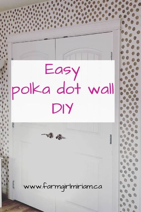 Painted Polka Dot Wall, Paint Polka Dots On Wall, Painted Dots On Wall, Polka Dot Accent Wall Bedroom, Hand Painted Polka Dot Wall, Painting Polka Dots On Wall, Paint Pattern On Wall, Diy Mural Wall Paintings Easy, Rainbow Polka Dot Wall