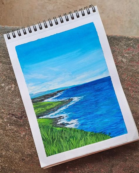 Day 13/15 Painting landscapes series 🎨🖌 [Acrylicpainting, landscapes, nature painting] #landscapespainting#acrylicpainting#landscapes#naturepainting#canvaspainting#day15challenge#artistsoninstagram#artoninstagram#fyp#explorepage Simple Gouache Painting, Nature Drawing Painting, Simple Gouache, Simple Arts, Easy Scenery, Texture Paintings, Paintings Easy, Scenery Painting, Painting Landscapes