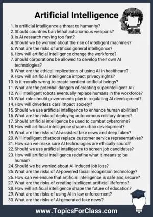 30 Debate Topics About Artificial Intelligence (AI) - TopicsForClass Debate Topics, Artificial General Intelligence, Military Drone, Moving Too Fast, Intelligent Robot, Facial Recognition Technology, Would You Rather Questions, Writing Topics, Conversation Topics