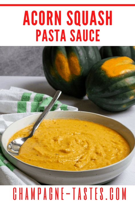 Vegetarian Acorn Squash, Acorn Squash Pasta, Butternut Squash Quiche, Squash Pasta Sauce, Spicy Butternut Squash Soup, Squash Pasta Recipe, Winter Squash Recipes, Béchamel Sauce, Butternut Squash Lasagna