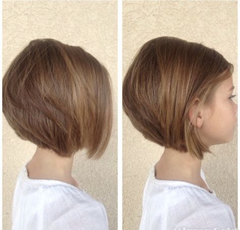 Bob Haircut Girls Kids, Hairstyles For Girls Kids Short Hair, Short Girls Haircut Kids, Girls Short Haircut Kids, Short Stacked Bob, Short Stacked Bob Hairstyles, Kids Haircut, Short Hair For Kids, Bob Haircut For Girls