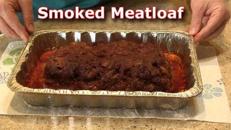 Smoked Meatloaf On A Pit Boss - Pellet Smoker Meatloaf Meatloaf Smoked, Pit Boss Pellet Grill Recipes, Best Meatloaf Ever, Barbecue Meatloaf, Grilled Meatloaf, Smoker Grill Recipes, Smoked Meatloaf Recipe, Recipes Meatloaf, Smoked Dishes