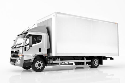 This transportation stock photo features delivery, fleet, and transport. Logistics Design, Delivery Truck, Vehicle Design, Blank White, Transportation, Stock Illustration, Trailer, Stock Images, Trucks