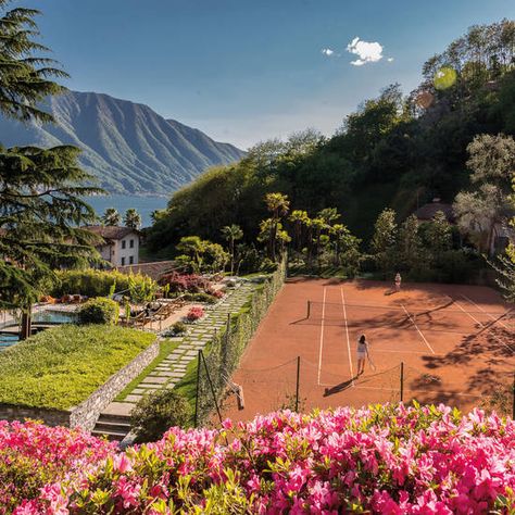 Grand Hotel Tremezzo, Private Tennis Court, Golf Hotel, Sandiego California, 5 Star Hotel, Most Luxurious Hotels, Lake Como Italy, Como Italy, Garden Oasis