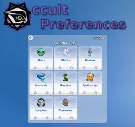 Occult Preferences Mod | SpinningPlumbobs on Patreon Sims 4 Traits, Sims 4 Cas Mods, Sims 4 House Plans, Sims 5, Free Sims 4, The Occult, Sims Four, Sims 4 Collections, Sims 4 Mods Clothes