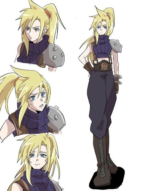 Fem Cloud Strife, Female Cloud Strife, Fantasy Fanart, Final Fantasy Cloud Strife, Final Fantasy Cloud, Alien Girl, Final Fantasy Artwork, Final Fantasy X, Final Fantasy Art