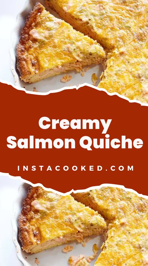 Get ready to tantalize your taste buds with our irresistible Creamy Salmon Quiche recipe! This culinary delight showcases the natural flavors of fresh salmon, Salmon Quiche Recipes, Recipes With Salmon, Salmon Tart, Salmon Quiche, Egg Quiche, Creamy Salmon, Salmon Eggs, Fresh Salmon, Quiche Recipe