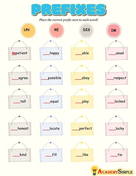 Prefixes Worksheets For Grade 3, Prefix Worksheets 3rd Grade, Prefixes And Suffixes Worksheets Grade 4, English Grammar Worksheets Grade 3, Affixes Worksheet, Affixes Activities, Prefixes And Suffixes Worksheets, Prefixes Worksheet, Suffix Activities