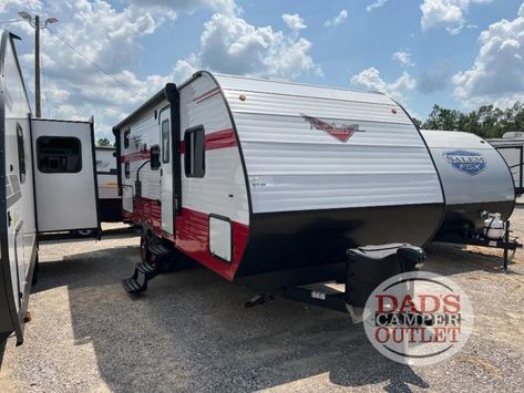 New 2023 Riverside RV Retro 240BH Travel Trailer at Dad's Camper Outlet Gulfport | Gulfport, MS | #006250 Retro Travel Trailers, Outside Kitchen, Retro Trailer, Rv Types, Gulfport Ms, Used Rv, Used Rvs, Miramar Beach, New 2023