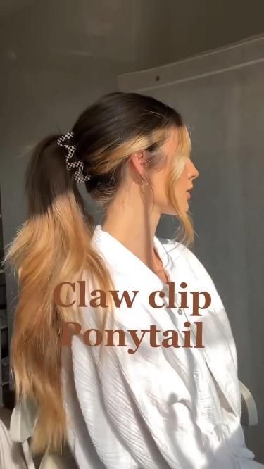 Color Me Beautiful Expressive Hair Styles and Hues Clip Hairstyles Long Hair, Gelled Hairstyles, Dyed Hairstyles, Hairstyles Names, Claw Clip Ponytail, Hairstyles Long Hair, Clip Ponytail, Ponytail Hairstyle, Hair Tips Video