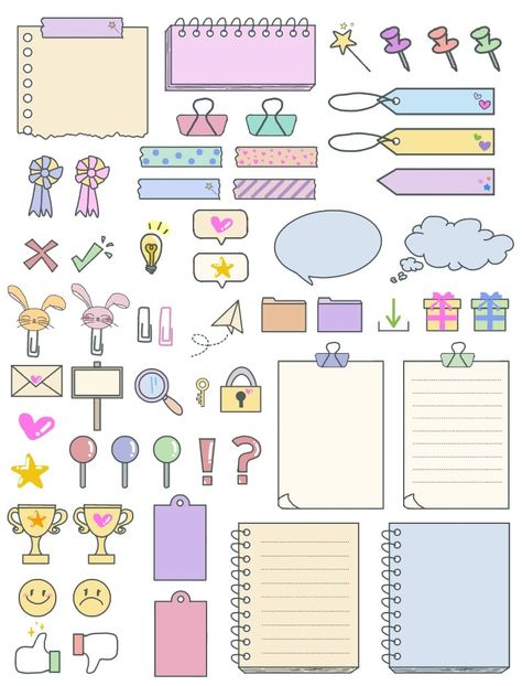 Cute stickers for notes Stickers For Digital Notes, Goodnotes Stickers Notes, Postit Notes Png, Good Notes Paper, Note Taking Stickers, Goodnotes Freebies, Good Notes Stickers Png, Good Notes Stickers Free, Free Goodnotes Stickers