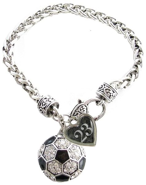 Custom Soccer Ball Crystal Claw Bracelet Jewelry Jersey Numbers 00-99 Available Soccer Jewelry, Claw Bracelet, Soccer Room, Silver Bracelet Jewelry, Jersey Numbers, Bracelets Women, French Hook Earrings, Silver Plated Bracelet, Jewelry Bracelets Silver