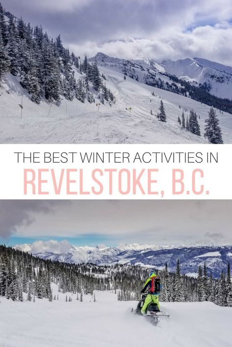 Snowmobiling, heli-skiing, sipping local spirits and relaxing in the hot tub at Revelstoke Mountain Resort are just a few of the fun things to do in #Revelstoke, #Canada during winter.    #Travel | #BC | #Mountains | #Skiing | #Ski Bc Mountains, Travel Bc, Toronto Canada Travel, Mountains Skiing, Revelstoke Bc, Heli Skiing, Winter Travel Destinations, Canada Travel Guide, Canadian Travel