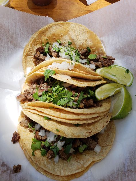 [I ate] Carne Asada Tacos Tacos Mexicanos, Tofu Tacos, Asada Tacos, Extreme Food, Pork Shoulder Roast, Breakfast Aesthetic, Mexican Tacos, Tacos And Burritos, Mexican Heritage