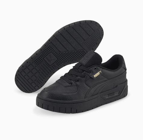 Puma Black Sneakers, Black Puma Shoes, Puma Shoes Women, Black Sneakers Women, Puma Cali, Sneakers Noir, Puma Shop, Basket Noir, Winnie Harlow