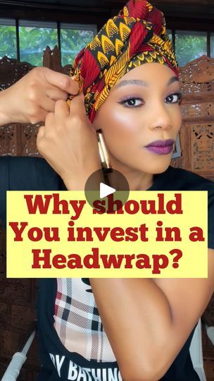 Doek Styles, African Hair Wrap, Trendy Scarves, Head Scarf Tying, Head Wrap Styles, Hair Wrap Scarf, Hair Scarf Styles, Head Scarf Styles, African Head Wraps