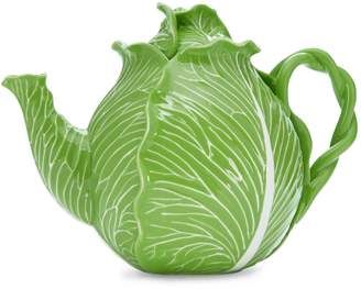 Tory BurchTory Burch LETTUCE WARE TEAPOT Ceramic Teapot, Table Top Design, St Kitts And Nevis, Tea Sets, Tea Pot, Canisters, Home Collections, Lettuce, Tea Set