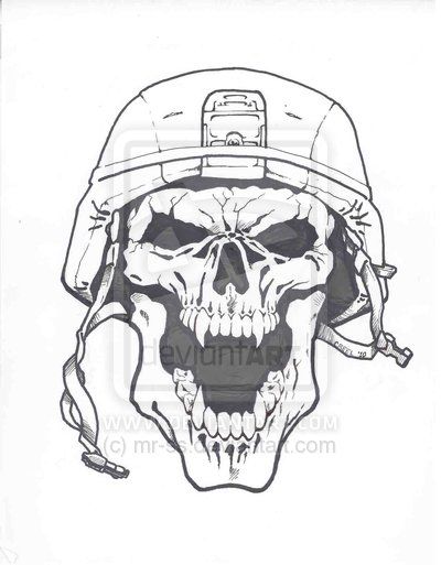 cool army drawings | ARMY SKULL by mr-ss on deviantART Army Skull Tattoo, Theme Tattoos, Army Drawing, Soldier Tattoo, Helmet Tattoo, Skull Stencil, Army Tattoos, Military Tattoos, Leather Tooling Patterns