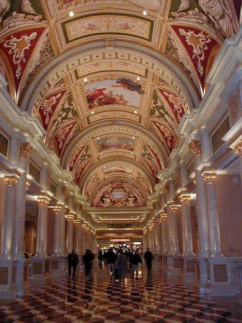 venetian interiors/images | The artwork at The Venetian makes it feel like you're vacationing in a ... Venetian Vegas, Vegas Venetian, Vegas Tips, Las Vegas Tips, Domed Ceiling, Venetian Las Vegas, Venetian Hotel, Las Vegas Resorts, Vegas Vacation