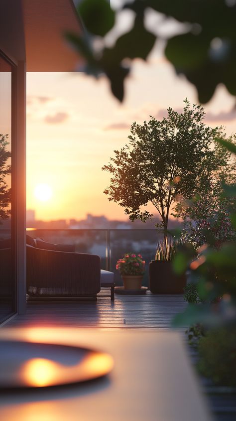 City apartment private rooftop garden<Image> Private Rooftop, Garden Images, Rooftop Garden, City Apartment, Green Space, Scenery Wallpaper, Aesthetic Iphone Wallpaper, Good Mood, The City