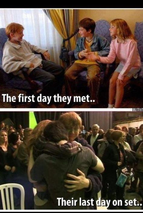 45 Harry Potter photos that you will cry - 9 - Wattpad Emma Watson Rupert Grint, Daniel Radcliffe Emma Watson, Harry Potter Set, Harry Potter Ron, Rupert Grint, Harry Potter Images, Harry Potter Draco Malfoy, Potter Facts, Harry Potter Actors