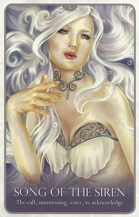 Siren Tarot Card, Mermaid Song, The Siren, Breaking Free, Love And Romance, Oracle Decks, Sirens, Tarot Card, Tarot Cards