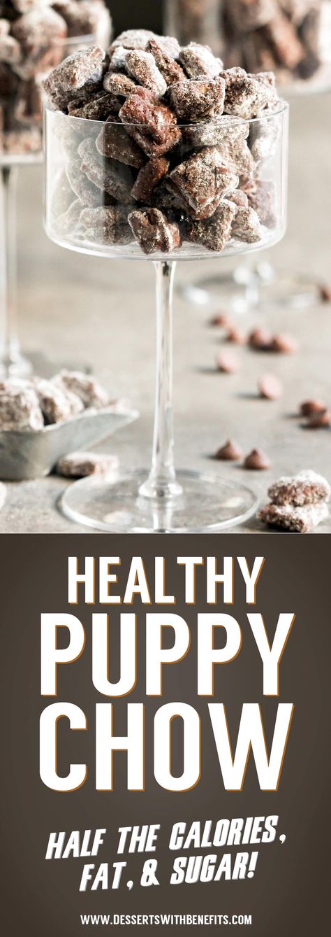 These Healthy Muddy Buddies (or Healthy Puppy Chow, whatever you like to call it!) are the PERFECT snack! Crunchy, sweet, chocolatey, peanut buttery, and delicious. You’d never know it’s got half the calories and fat as the original, a fraction of the sugar, and is dairy free and vegan too! Healthy Dessert Recipes at the Desserts With Benefits Blog (www.DessertsWithBenefits.com) Healthy Dairy Free Dessert, Healthy Puppy Chow, Dairy Free Dessert Recipes, Gluten Free Dessert Recipes, Muddy Buddies Recipe, Dairy Free Recipes Dessert, Gluten Free Dessert, Healthy Dessert Recipes Easy, Jelly Cookies