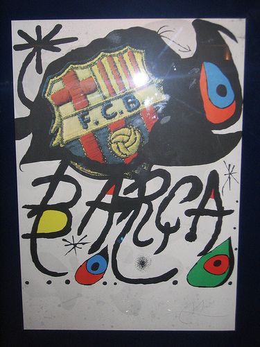 Joan Miró I Ferrà, Joan Miro Paintings, Spanish Football, Football Posters, Barcelona Futbol Club, Soccer Art, Joan Mir, Barcelona Soccer, Barcelona Football