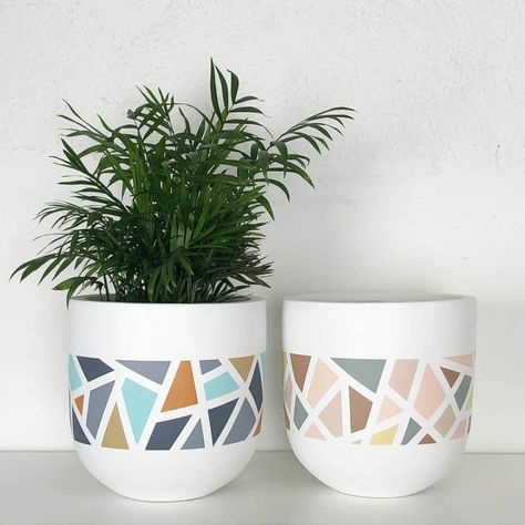 Hand Painted Planter, Plant Pot Design, Baked Clay, Diy Pottery Painting, Flower Pot Art, Plant Pot Diy, Flower Pot Design, Painted Pots Diy, Painted Plant Pots