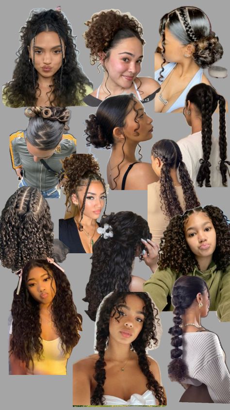 Curly Hair Advice, Quick Curly Hairstyles, Really Curly Hair, Curly Hair Care Routine, Hairstyle Examples, Short Box Braids Hairstyles, Mixed Curly Hair, Easy Hairstyles For Thick Hair, Quick Natural Hair Styles