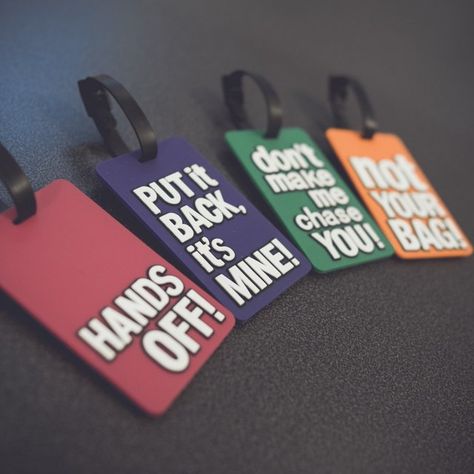 Luggage Tag Fun by Unikia #AssortedColors, #Funny, #Luggage, #Tag, #Travel, #Unconventional Funny Luggage Tags, Hot Hands, Travel Tags, Hot Bags, Travel Luggage Tag, Fun Texts, Studio Art, Purse Accessories, Luggage Tag