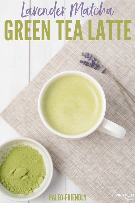 Maca Latte, Lavender Matcha, Lavender Latte, Tea Latte Recipe, Matcha Green Tea Latte, Paleo Friendly Recipes, Green Tea Latte, Paleo Food, Latte Recipe