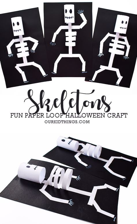 Schoolage Halloween Crafts, Kids Skeleton Craft, Paper Skeleton Craft, Skeleton Crafts For Kids Preschool, Preschool Skeleton Craft, Skeleton Art For Kids, Qtip Skeleton Craft, Skeleton Crafts For Kids, Halloween Skeleton Craft